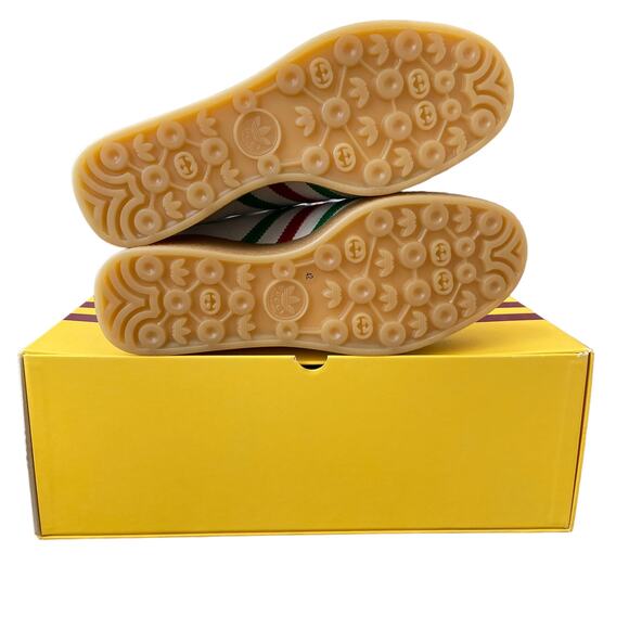 Adidas x Gucci Wedge Gazelle Platform Sneakers in White Leather US 10.5 IT 40.5 - Picture 9 of 15